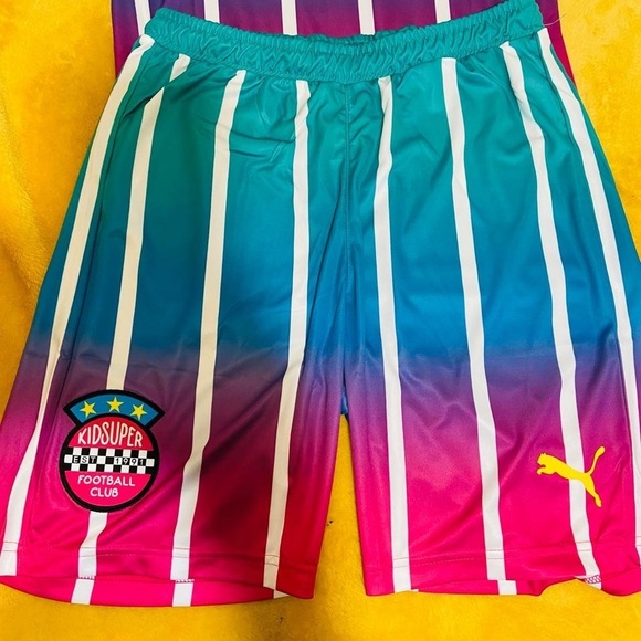 Puma kidsuper jersey shorts uniform set - Picture 5 of 6